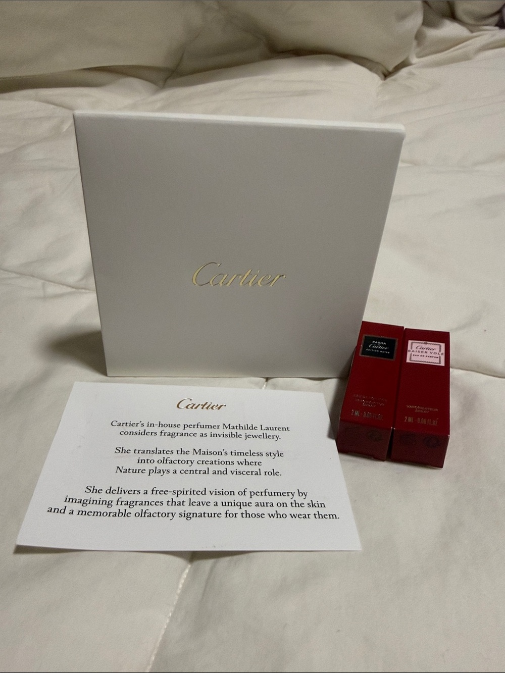 Cartier Sample Fragrance Gift Set